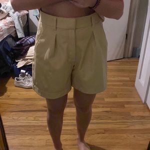 Abercrombie faux leather shorts size medium